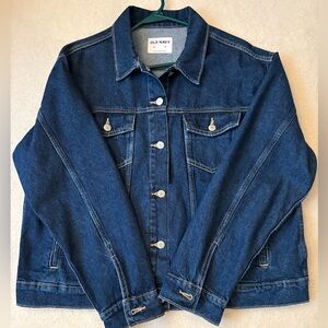 Old Navy Indigo Blue Denim Jacket with Button Front